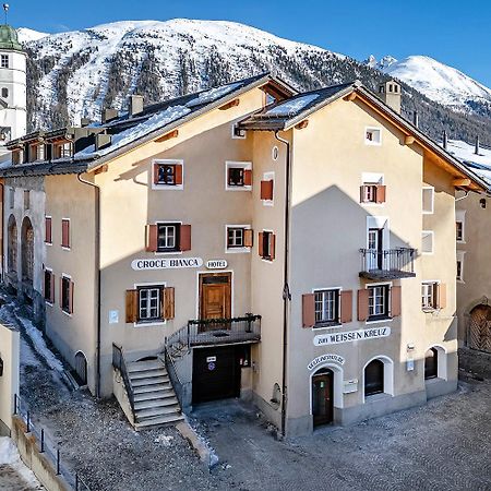 Weisses Kreuz - Crusch Alva Bed & Breakfast Samedan Bagian luar foto