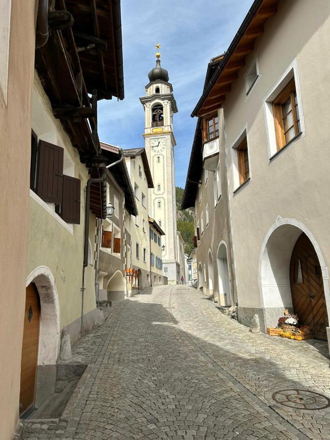 Weisses Kreuz - Crusch Alva Bed & Breakfast Samedan Bagian luar foto